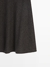 Jupe midi ample à carreaux vichy