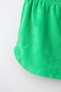 TERRY CLOTH POLO AND BERMUDA SET