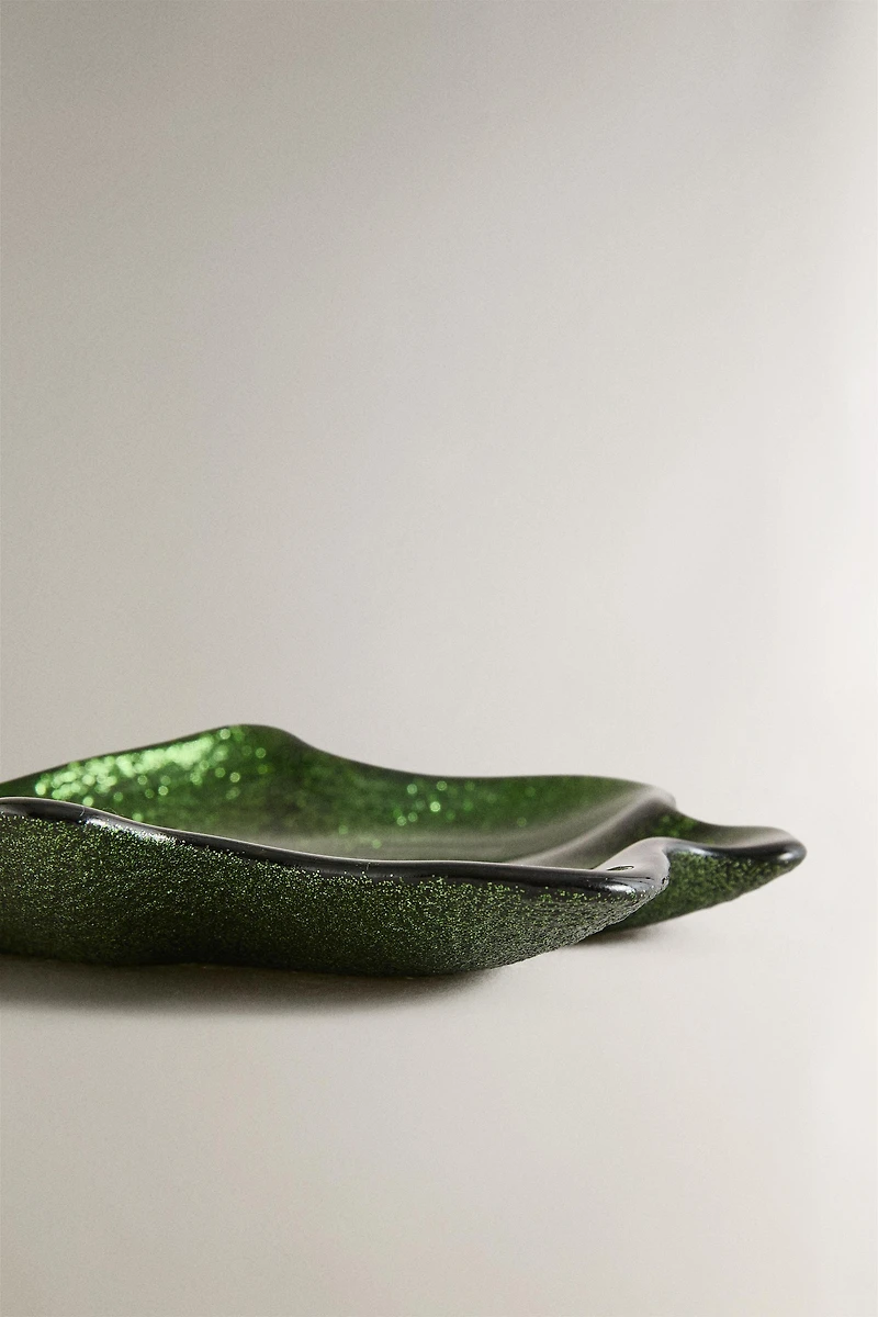 CHRISTMAS TREE GLASS BOWL