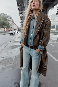 OVERSIZED PLAID COAT