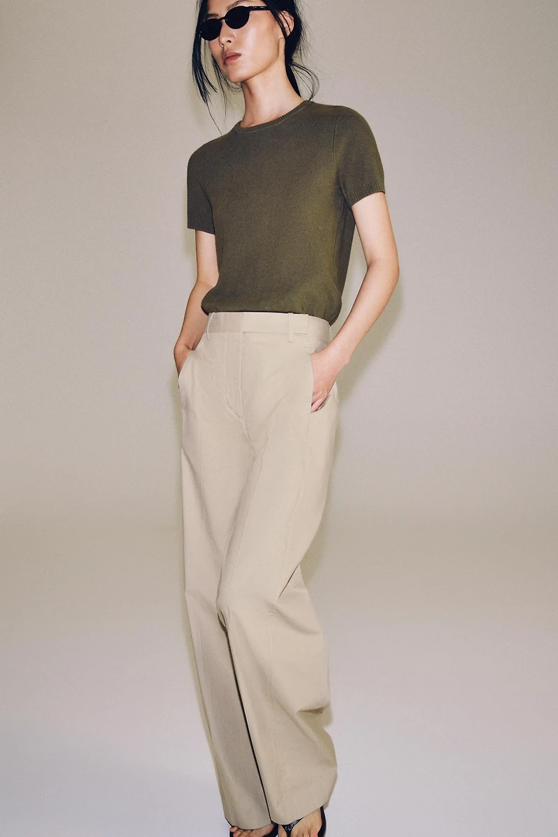 ZW COLLECTION POPLIN PANTS