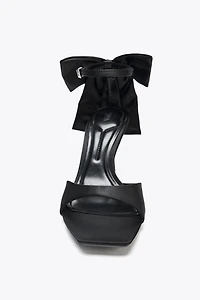 MAXI BOW HEELED SANDALS