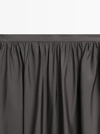 Jupe midi drapée 100 % soie - LIMITED