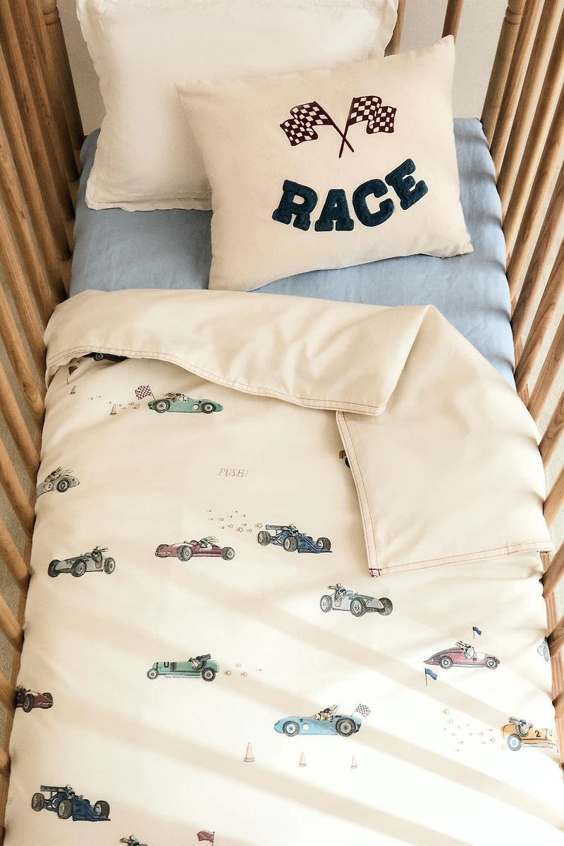 HOUSSE DE COUETTE ENFANT CHIEN COURSE