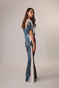 LIMITED EDITION DENIM PRINT DRESS