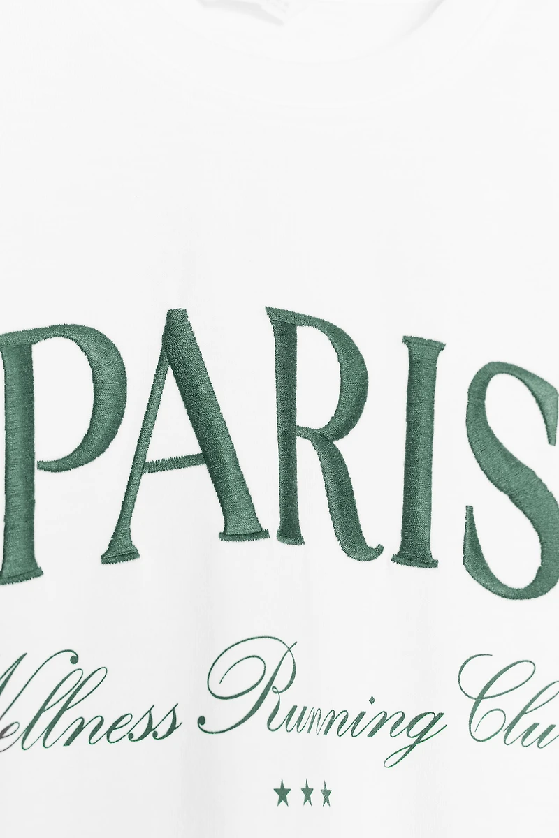T-SHIRT BRODÉ À INSCRIPTION
