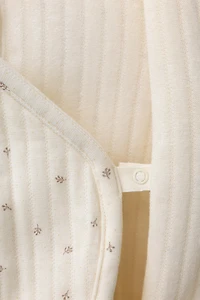 TWIG PRINT QUILTED ROMPER