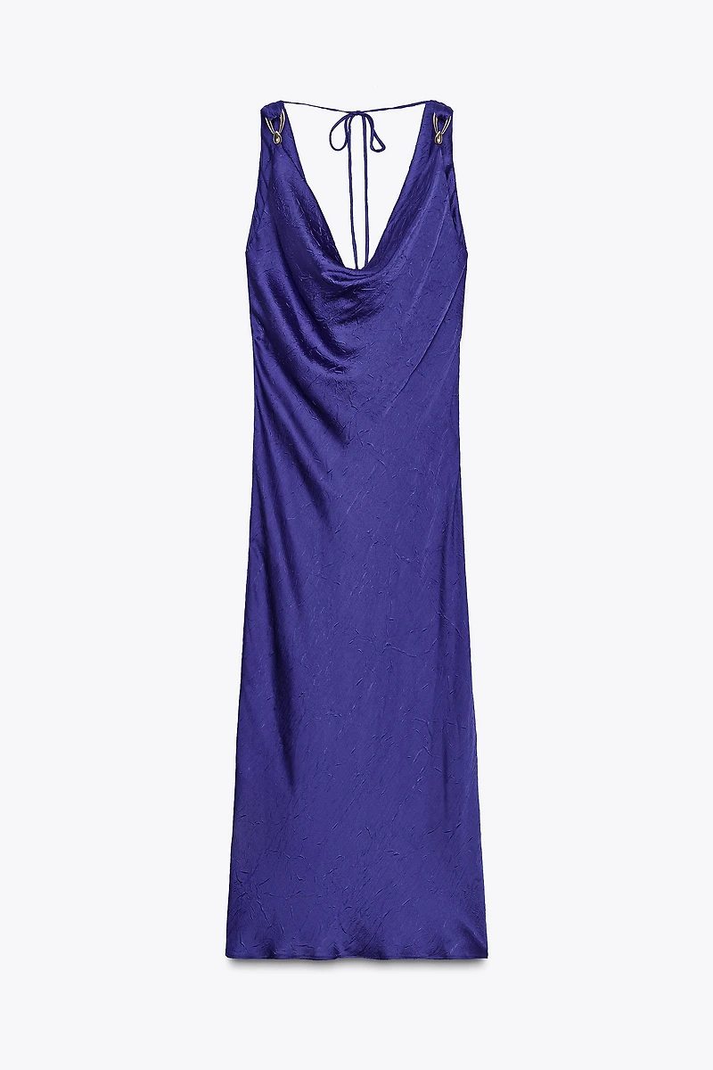 HARDWARE LINGERIE STYLE MIDI DRESS