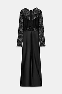 ROBE LONGUE BIMATIÈRE DENTELLE