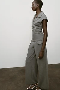 PIQUÉ BUTTON TOP
