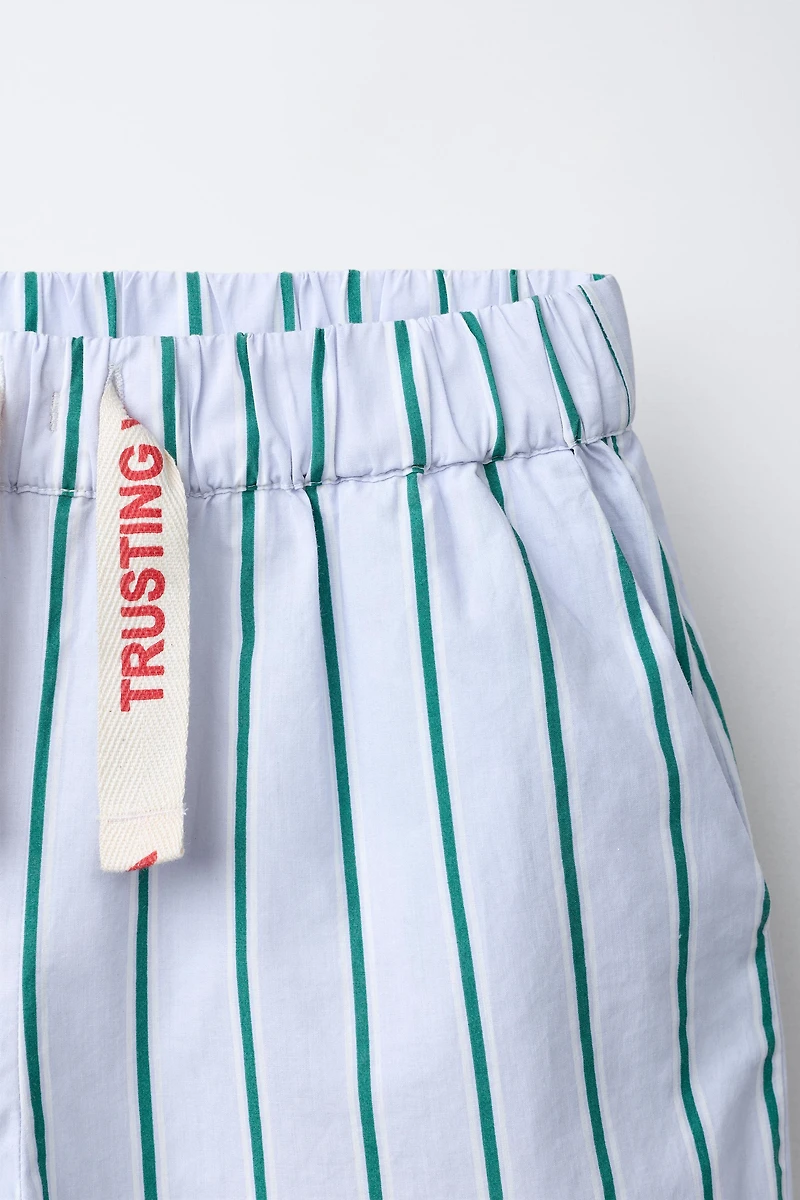 PANTALON IMPRIMÉ À RAYURES
