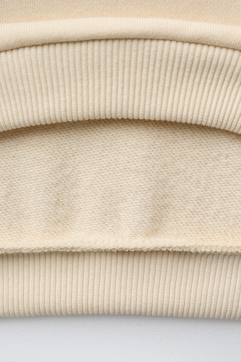 RIBBED LEGGING AND BOW SWEATSHIRT JOGGING SET