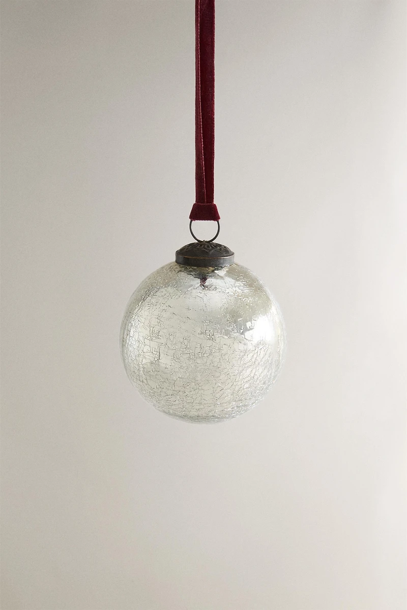 MERCURIZED CHRISTMAS TREE BALL ORNAMENT
