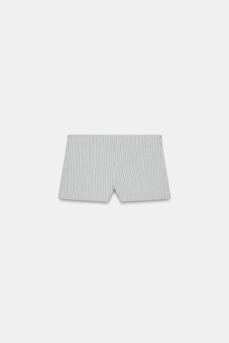 SHORT MINI À RAYURES