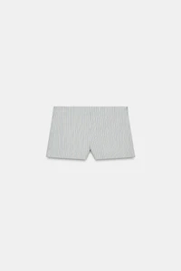 SHORT MINI À RAYURES