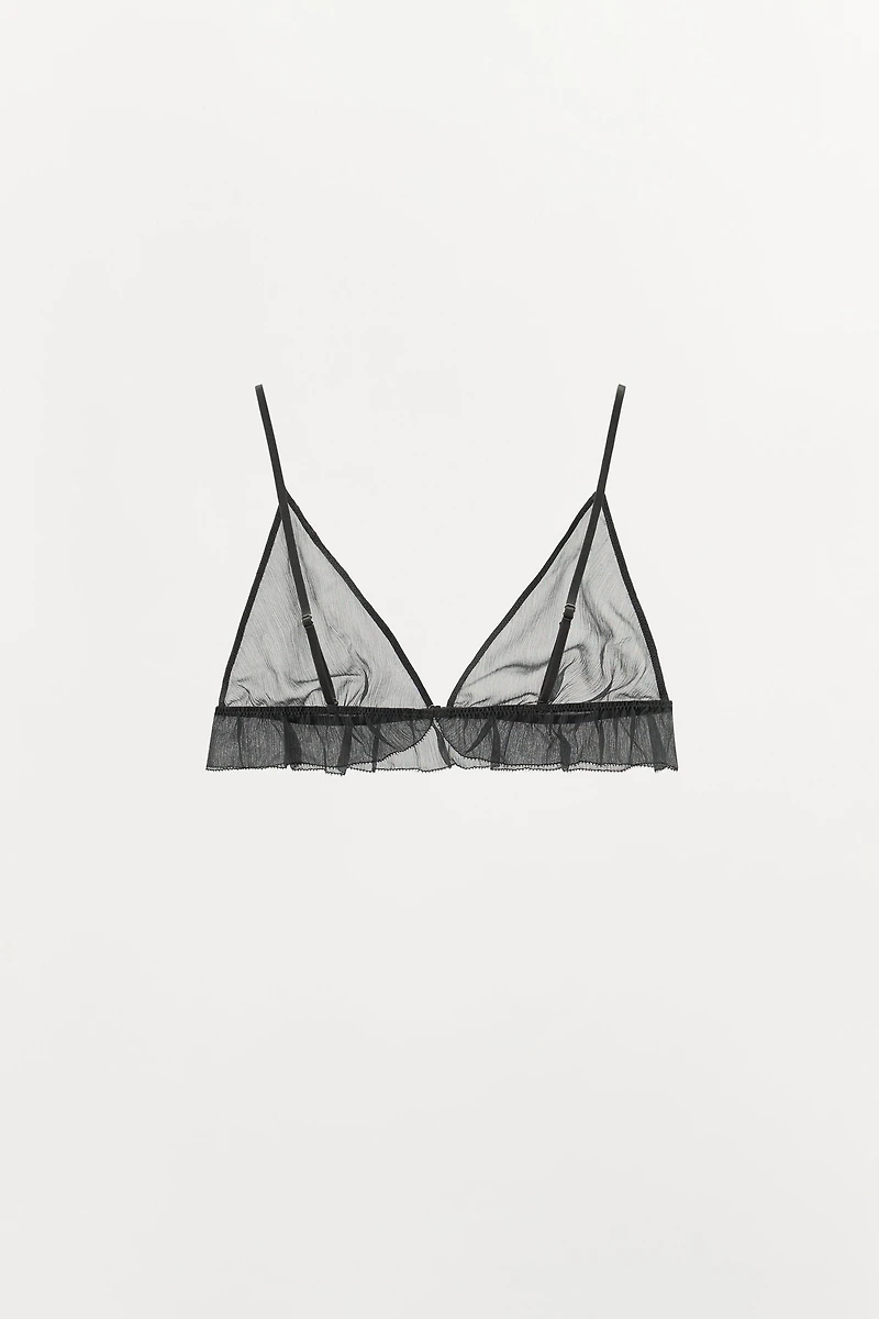100% SILK TRIANGLE BRALETTE