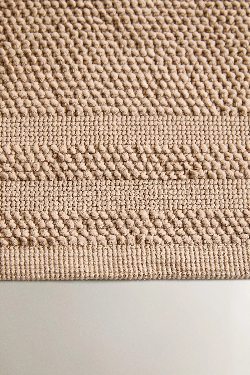 TAPIS DE BAIN COTON ANTIDÉRAPANT
