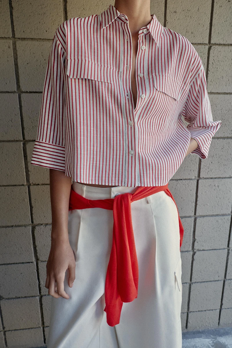 STRIPED LINEN SHIRT