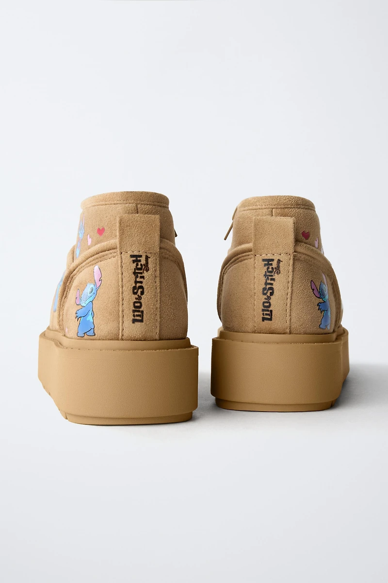 BOTTINES EFFET FOURRURE LILO & STITCH © DISNEY