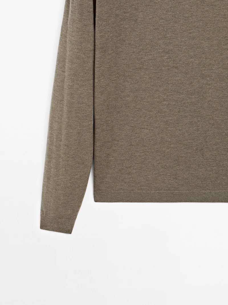 Knit wool blend sweater