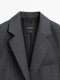 Veste de tailleur en flanelle 100 % laine