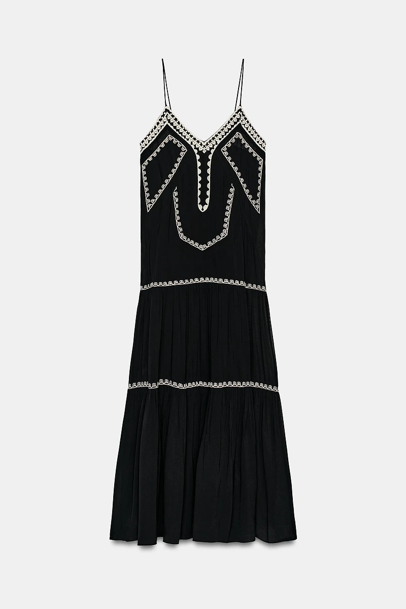 ZW COLLECTION EMBROIDERED LONG DRESS