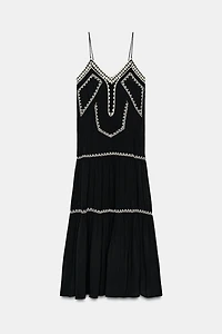 ZW COLLECTION EMBROIDERED LONG DRESS