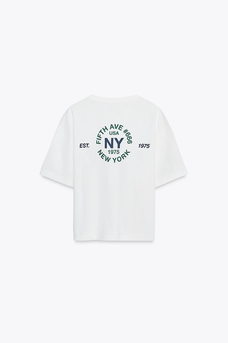 TEXT COTTON T-SHIRT