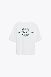 TEXT COTTON T-SHIRT