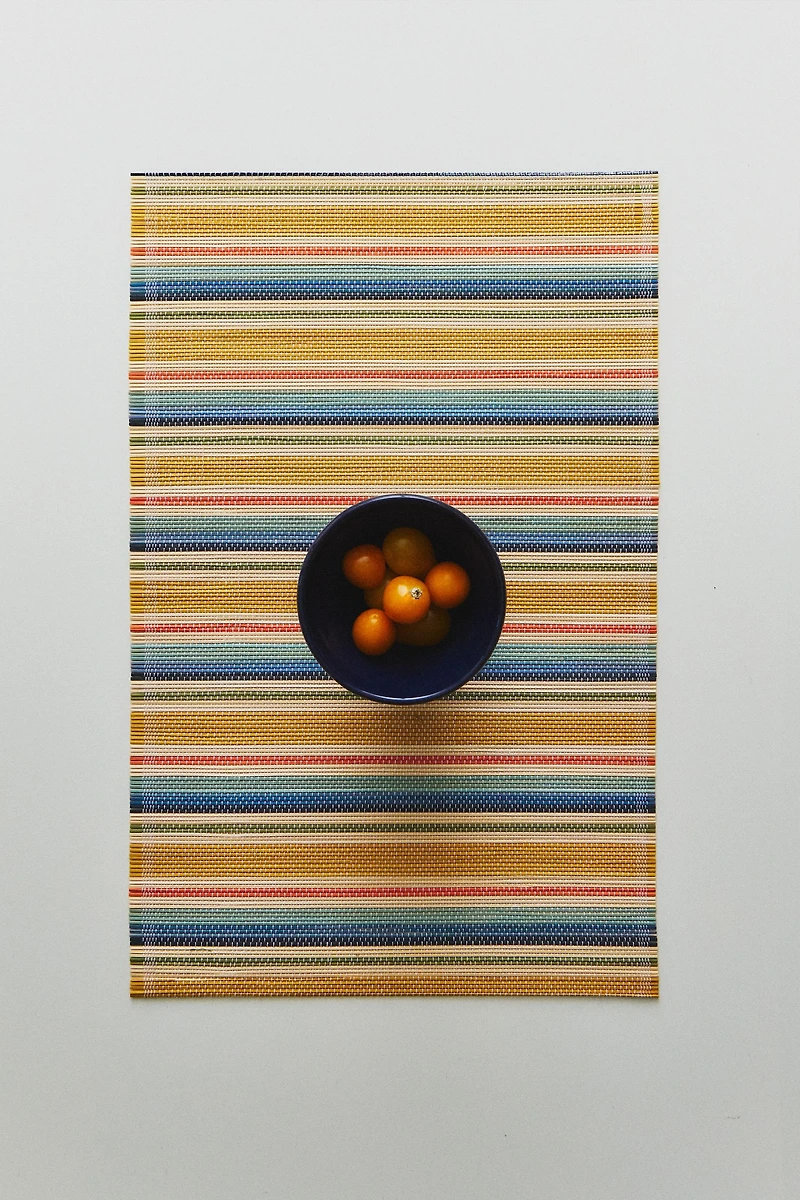 SET DE TABLE EN BAMBOU À RAYURES
