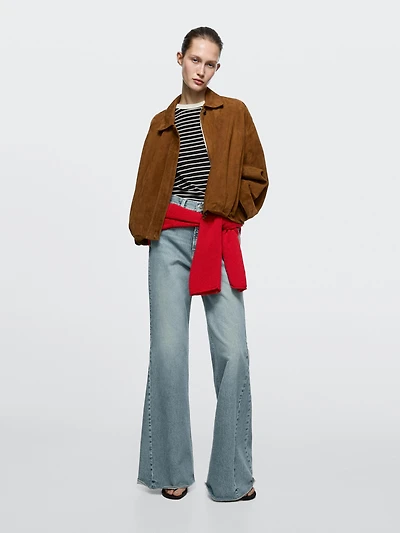 High-waist flare fit jeans