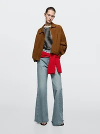 High-waist flare fit jeans