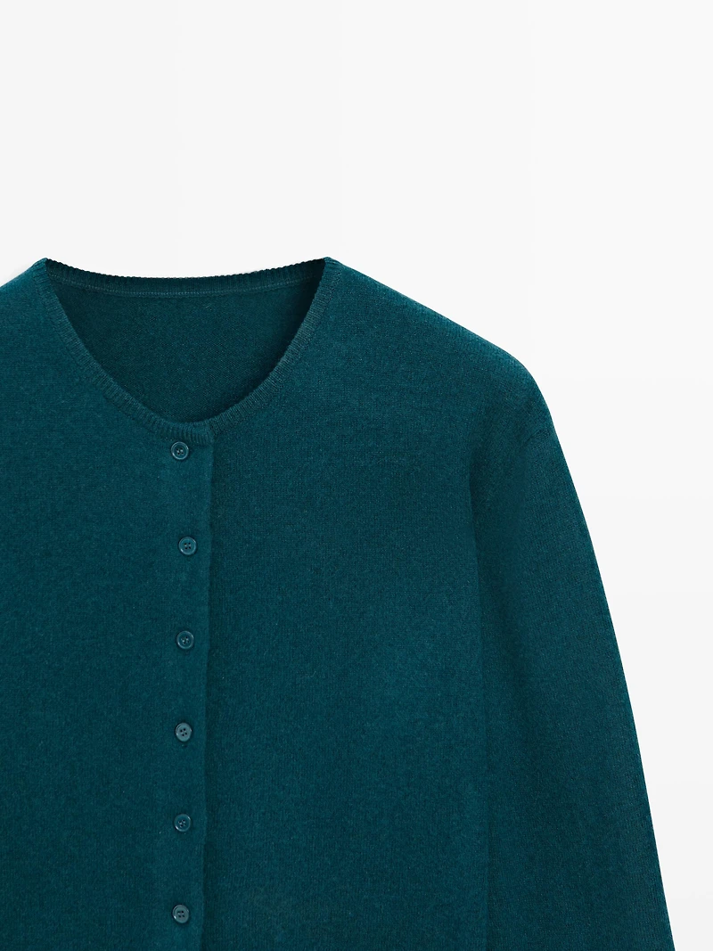 Cardigan en laine mélangée