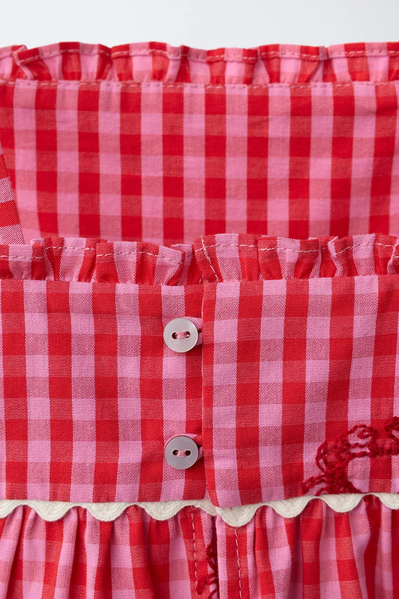 EMBROIDERED CRAB SHORT JUMPSUIT CASA LAWA X ZARA KIDS