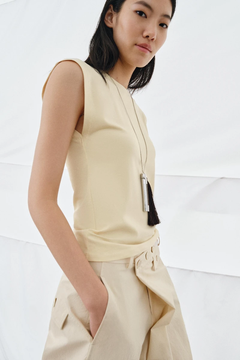 COTTON BLEND T-SHIRT