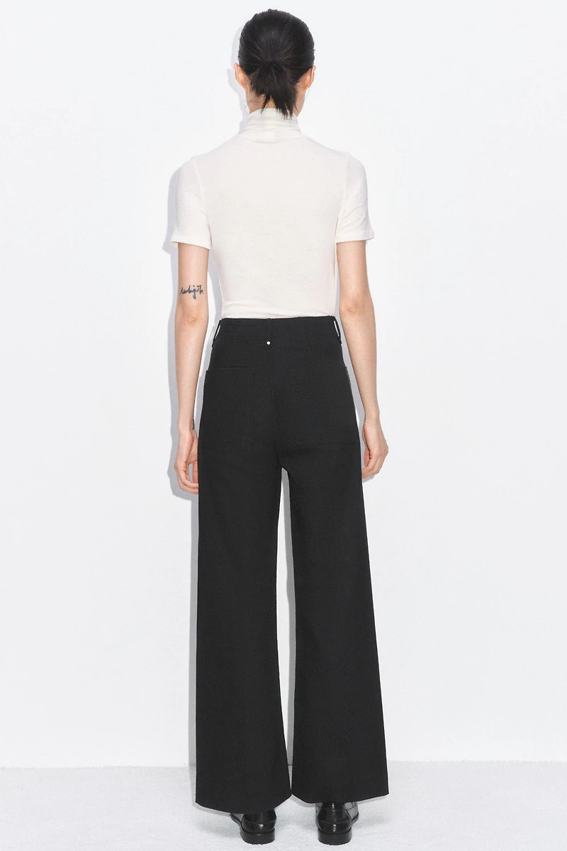 JEAN COUPE LARGE ET TAILLE HAUTE COLLECTION ZW