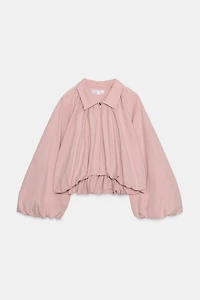 PUFF SLEEVE BOMBER JACKET