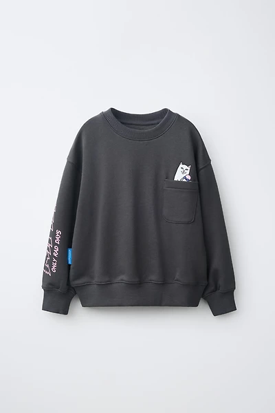 RIPNDIP © X ZARA KIDS LOGO SWEATSHIRT