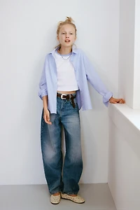STRIPED SHIRT PACK WITH CONTRAST RIB T-SHIRT