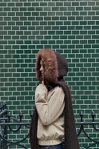 CAPUCHE ÉCHARPE EFFET FOURRURE