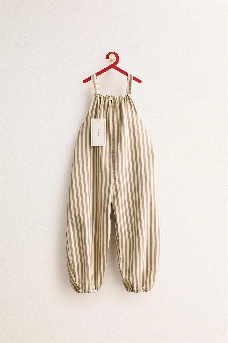 ZARA TIMELESS - LONG STRIPED OVERALLS