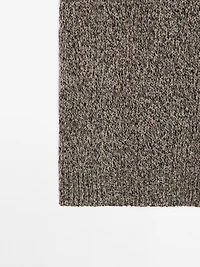 100% cashmere knit midi skirt