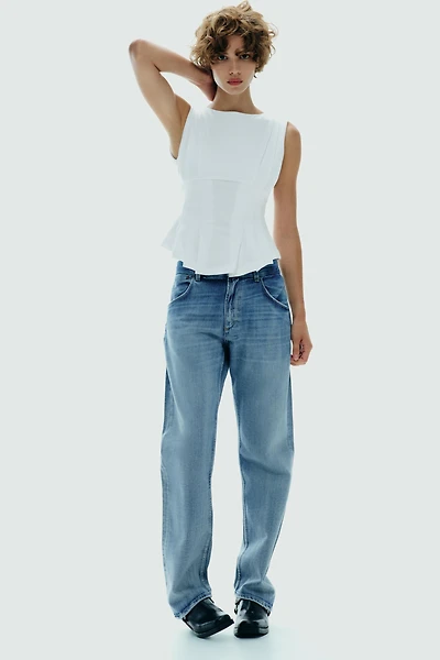 PLEATED ZIP TOP