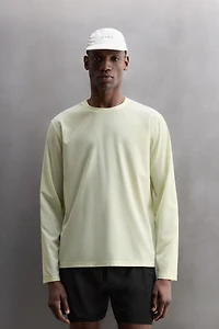 T-SHIRT PERFORÉ À MANCHES LONGUES