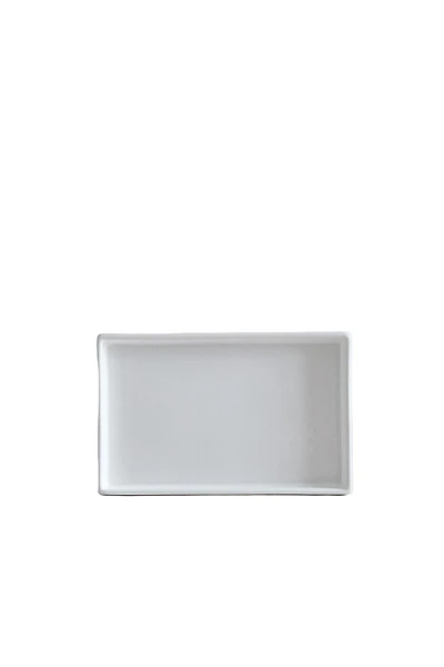 WHITE EARTHENWARE BATHROOM TRAY