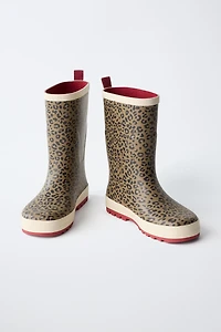 ANIMAL PRINT RAIN BOOTS