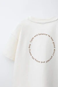 INTERLOCK TEXT T-SHIRT