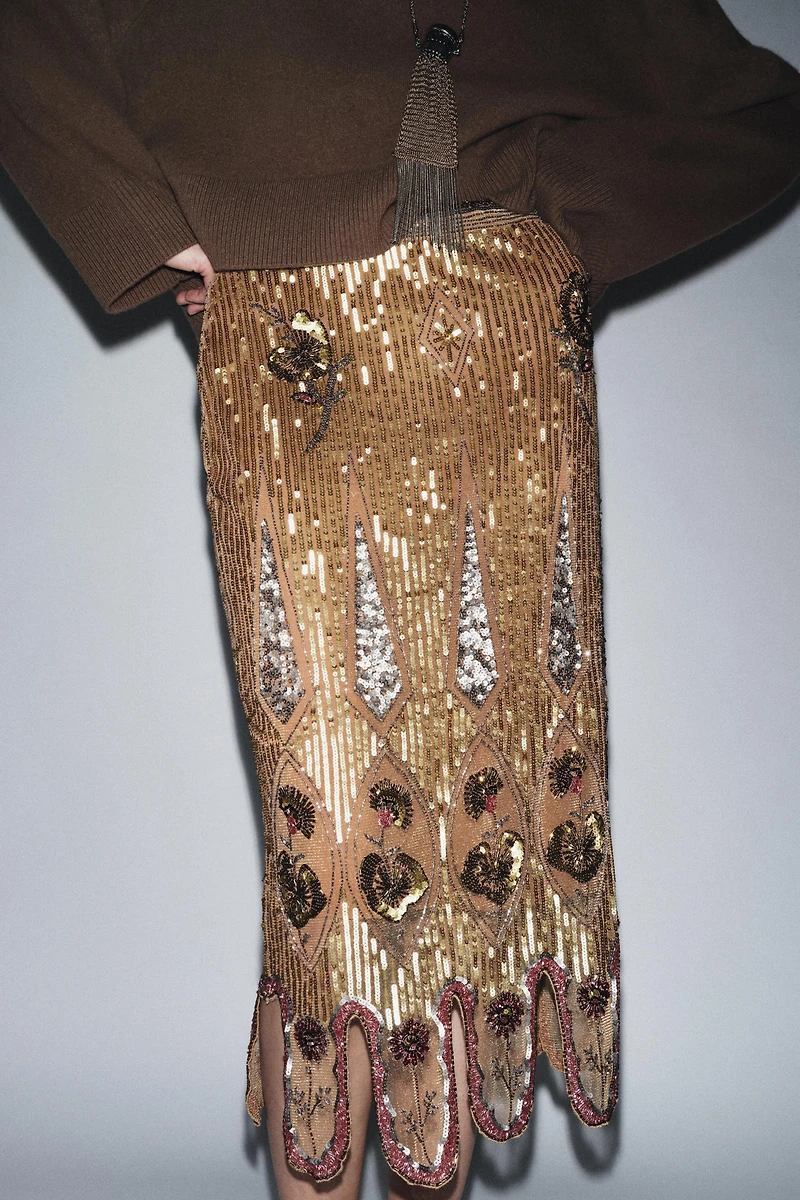 ZW COLLECTION LIMITED EDITION EMBROIDERED SKIRT