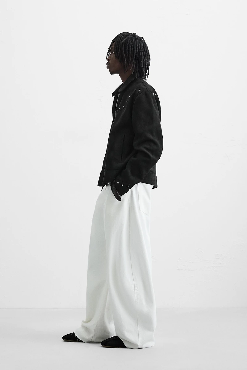FAUX SUEDE JACKET