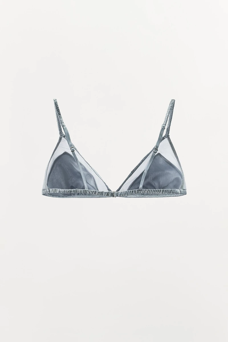 SILK TRIANGLE BRALETTE
